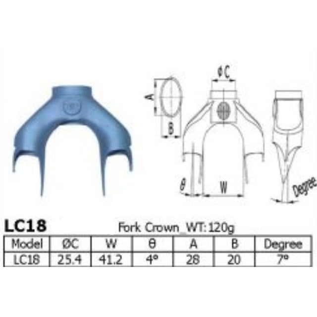 ロンシェン LC18 ストレートフォーク ロード用クラウン | 1200cycle