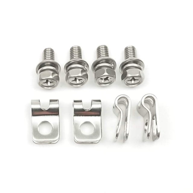 本所工研 Rクランプ金具 5mmステー用or4mmステー用 （4個セット 